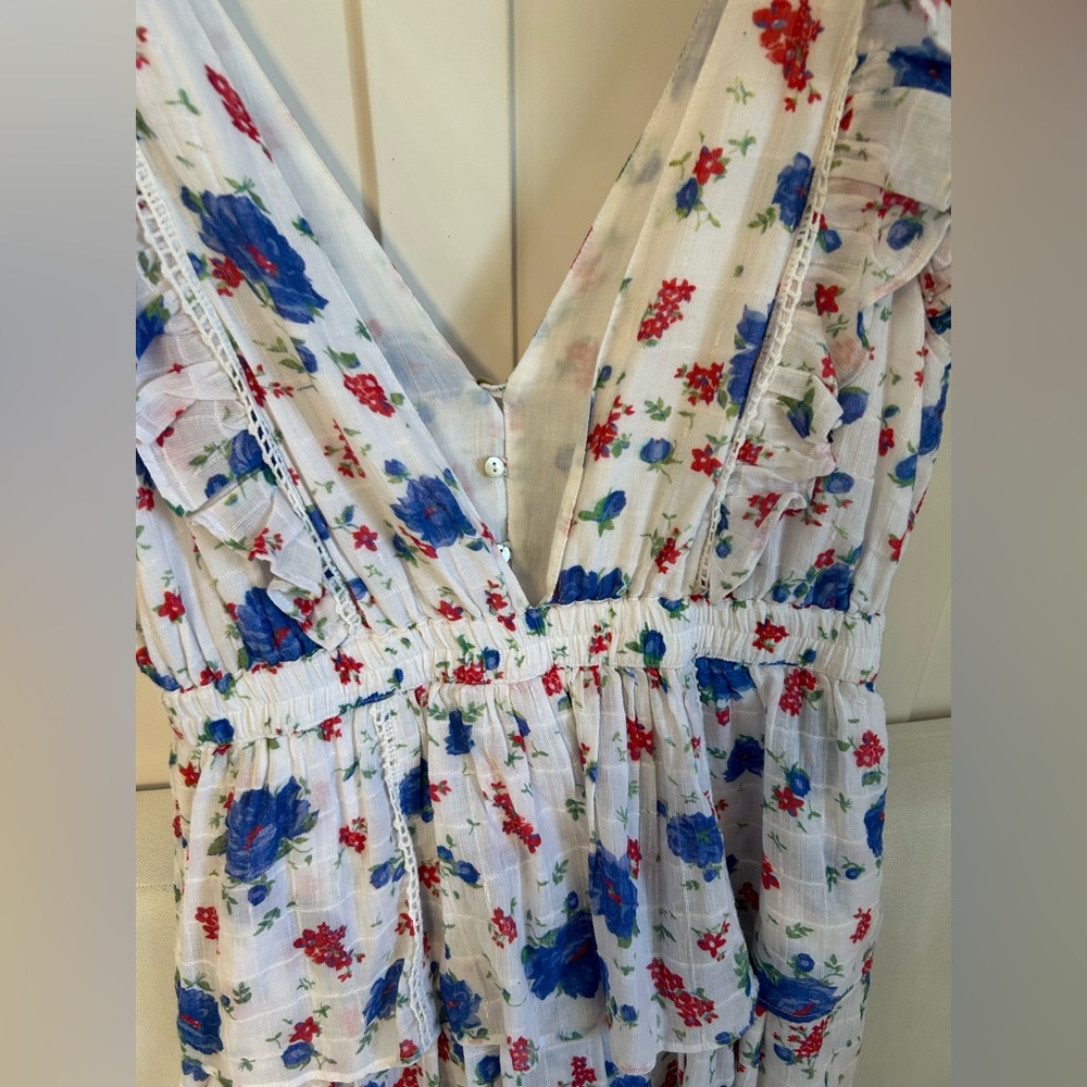 LoveShackFancy Bennett cotton floral ruffle mini dress - Picture 12 of 12